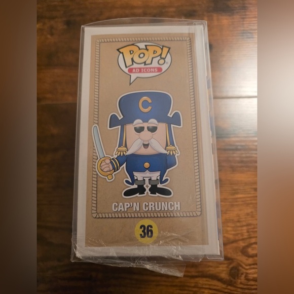 Funko Pop! Vinyl: Ad Icons - Cap'n Crunch #36 NEW In Protector - Picture 3 of 4